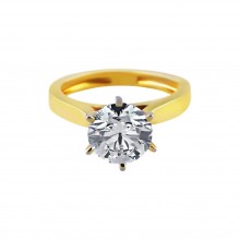 Yellow Gold Diamond Engagement Ring – Nova NYC