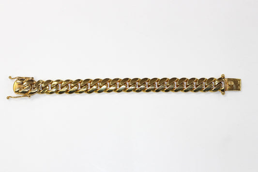14KT Yellow Gold Cuban Bracelet