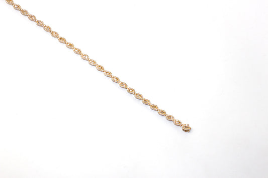 14KT Yellow Gold Round and Baguette