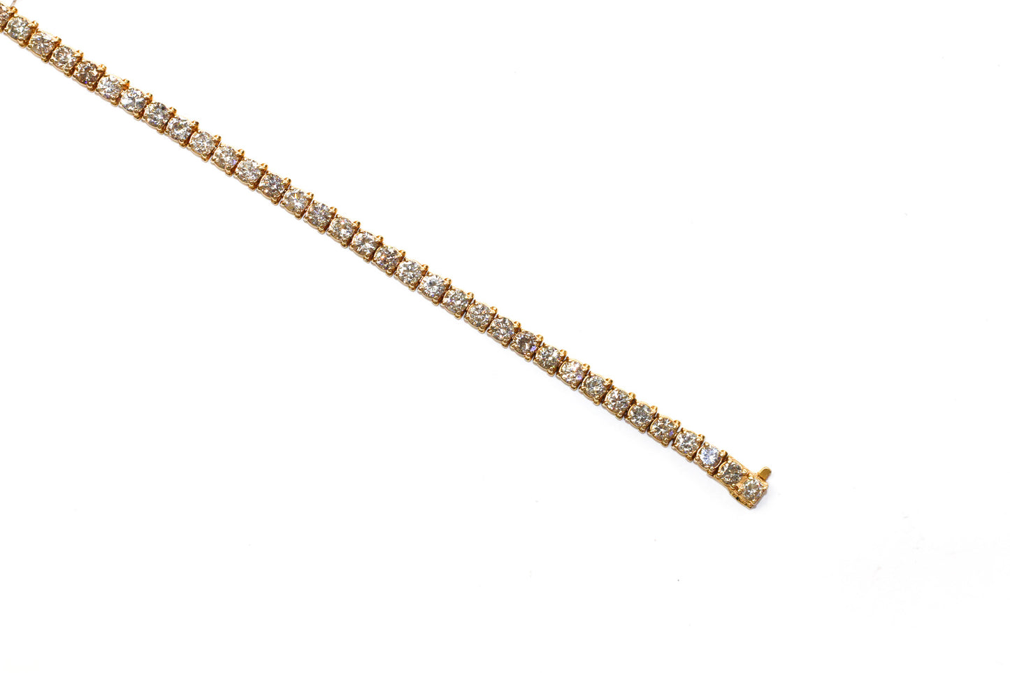 14KT Yellow Gold Tennis Bracelet