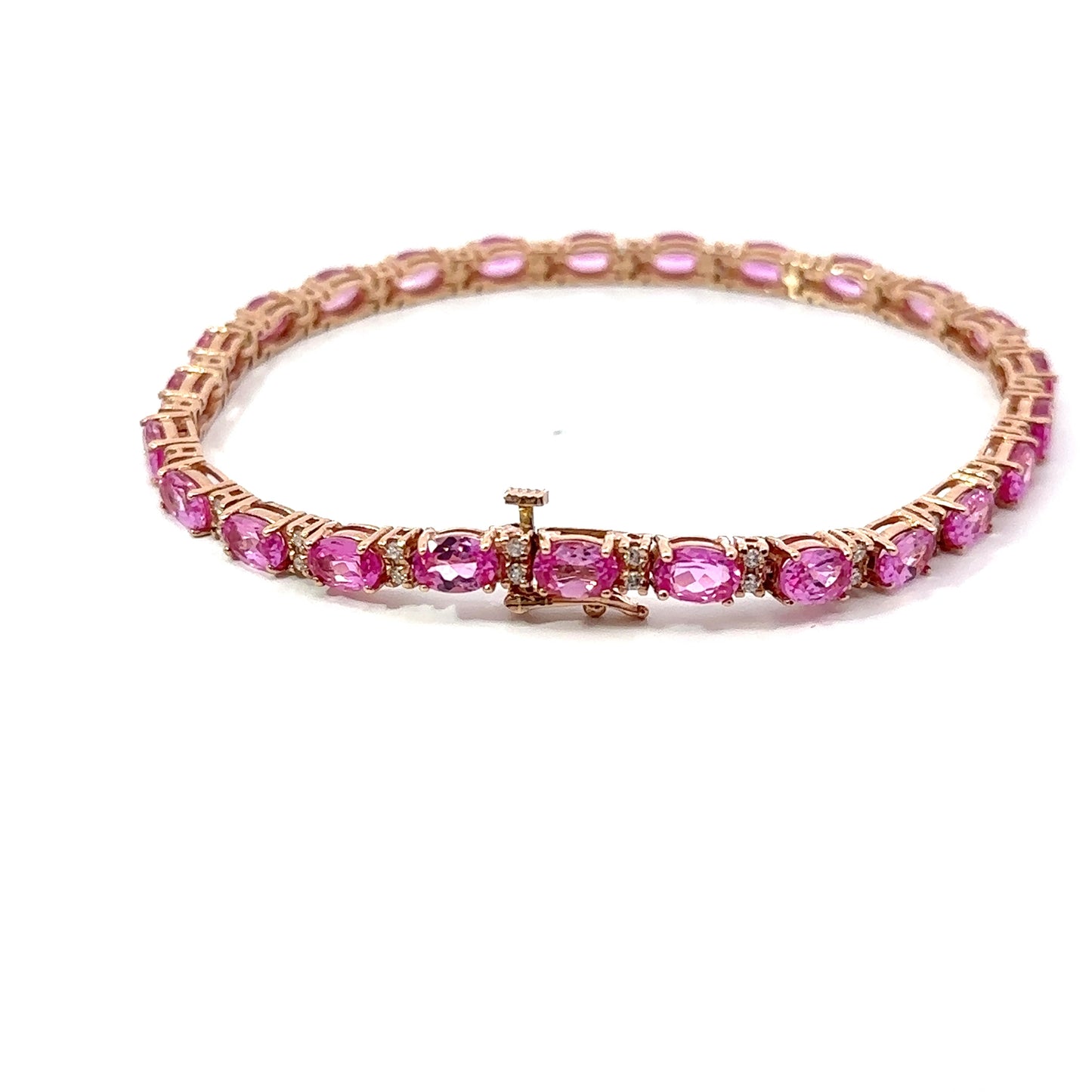 Pink Tennis Bracelet