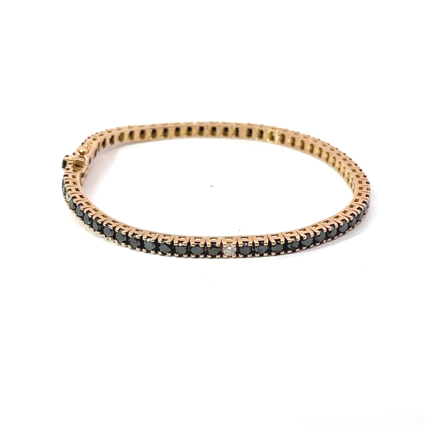 Black Diamond Tennis Bracelet