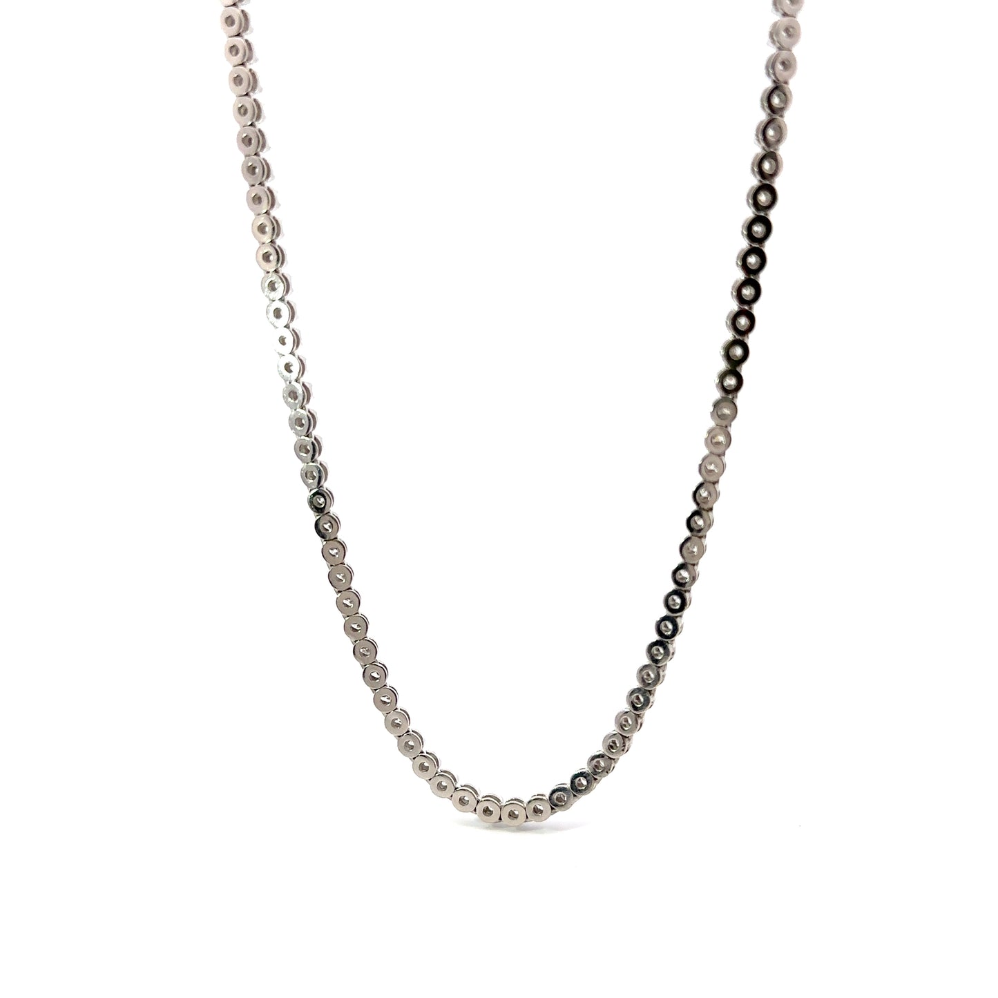 Tennis Diamond Necklace 14K White Gold