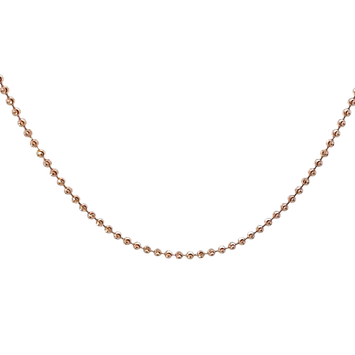 14KT Rose Gold Ball Chain