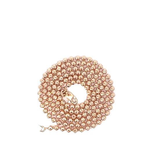 14KT Rose Gold Ball Chain