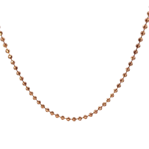 14KT Rose Gold Ball Chain