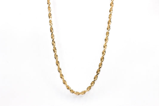 14K Yellow Gold Rope Chain 5 mm