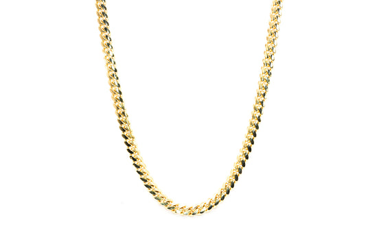 14K Yellow Gold Cuban Chain 7 mm