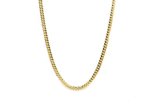 14K Yellow Gold Chain Cuban 7mm