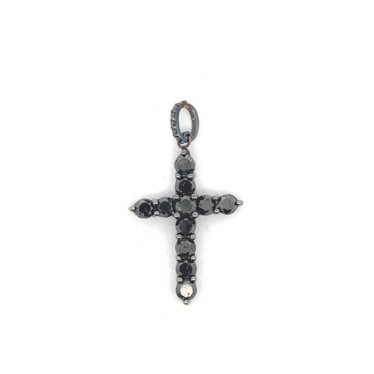 Black diamond Cross Pendant
