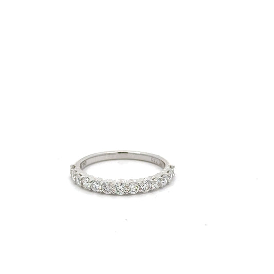 U Shape Prong Diamond Wedding Ring