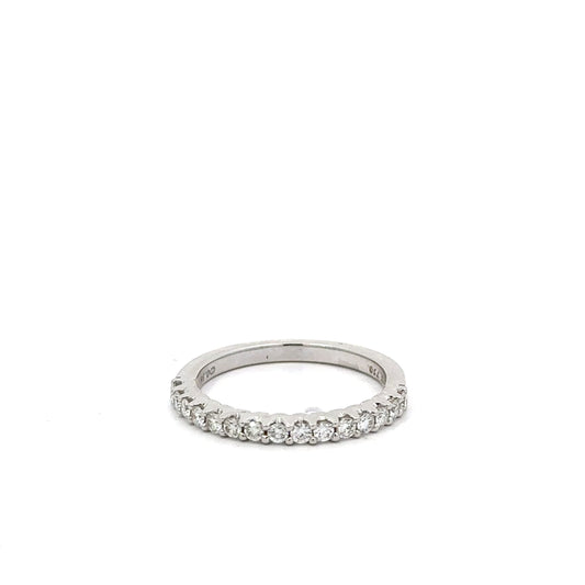 Diamond Ring Women's Stackable Anniversary 18K White Gold