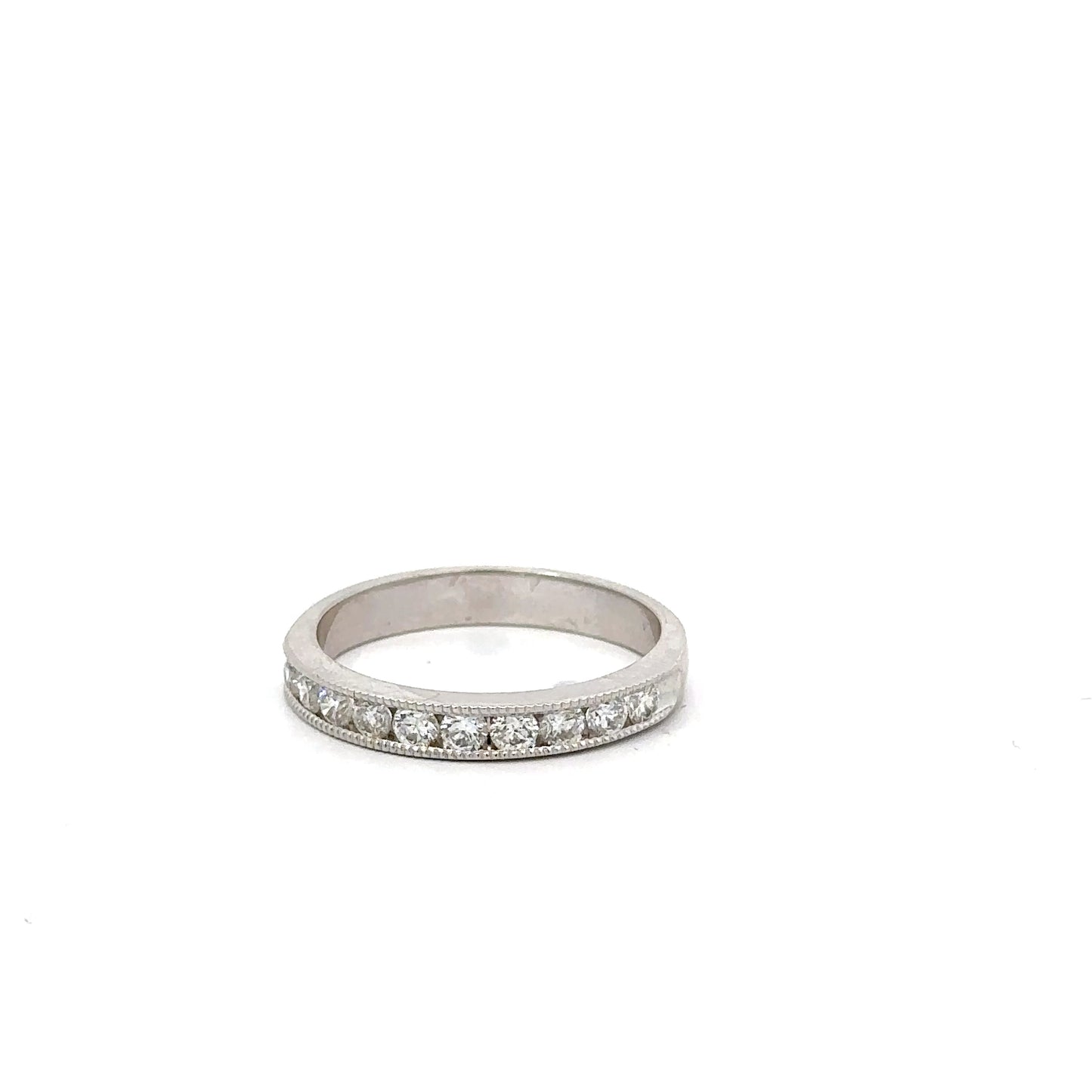 Wedding Band 18K White Gold