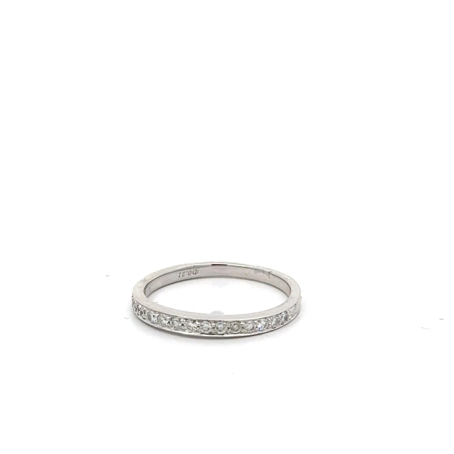 Thin Half Eternal Diamond Wedding Band