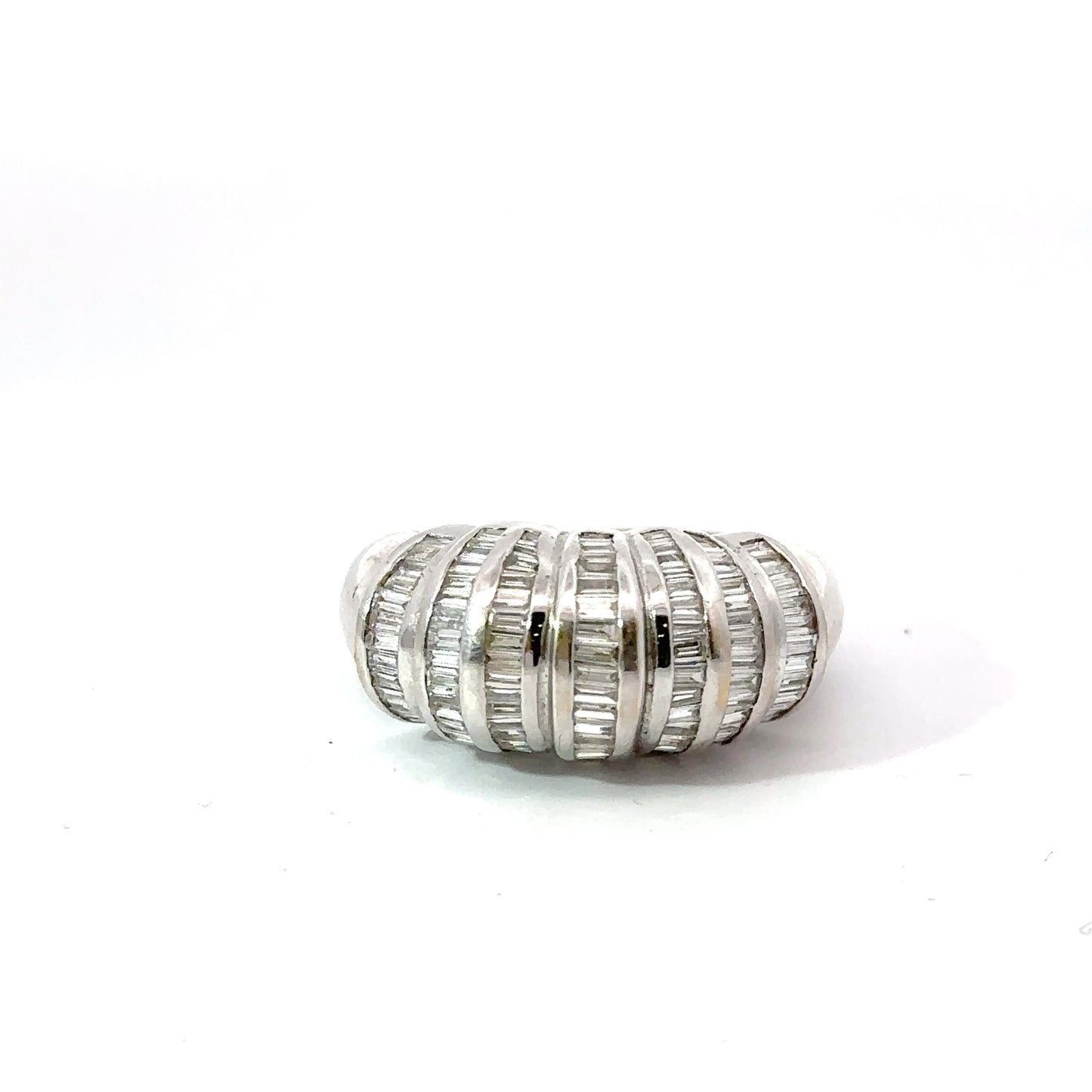 Fancy Rope 18K White Gold Ring