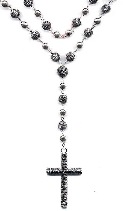 Black Diamond Jesus Ball Chain