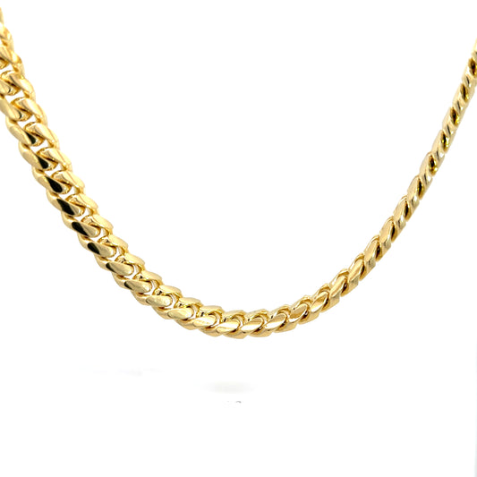 14K Yellow Cuban Gold Chain 10mm