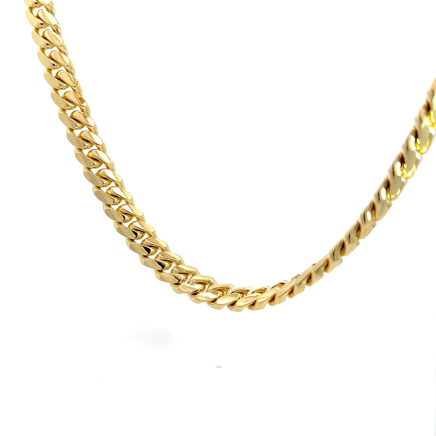 14K Yellow Cuban Gold Chain 10mm