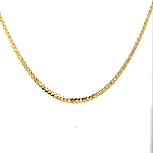 14K Yellow Cuban Gold Chain 5mm