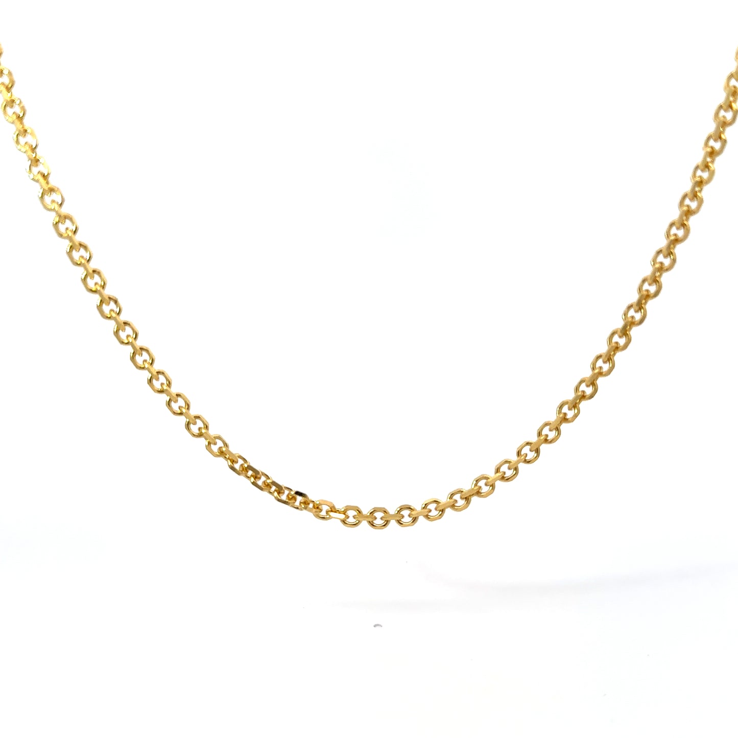 14K Yellow Cable Gold Chain 3.5mm