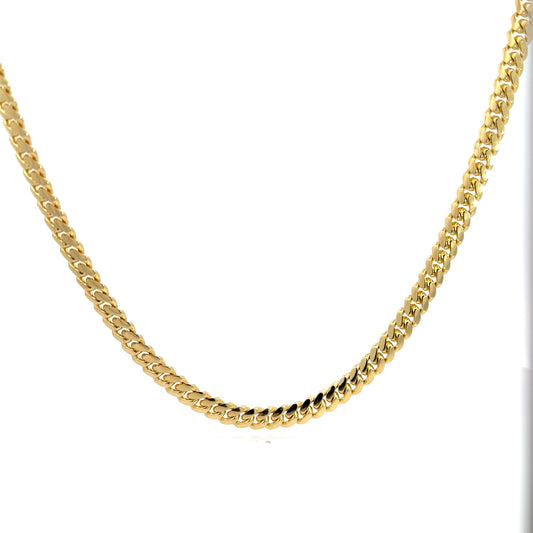 14K Yellow Cuban Gold Chain 6mm