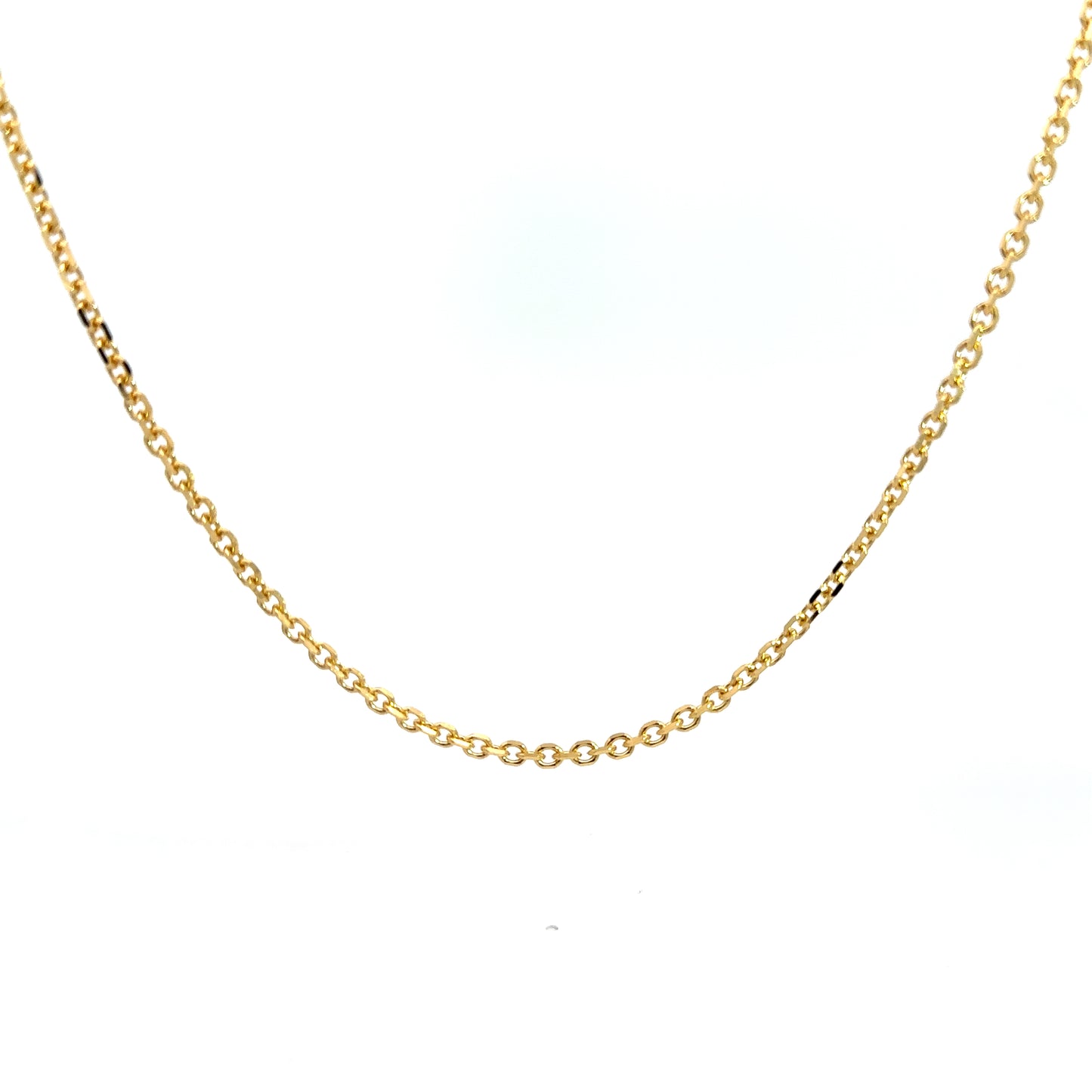 14K Yellow Cable Gold Chain 3mm