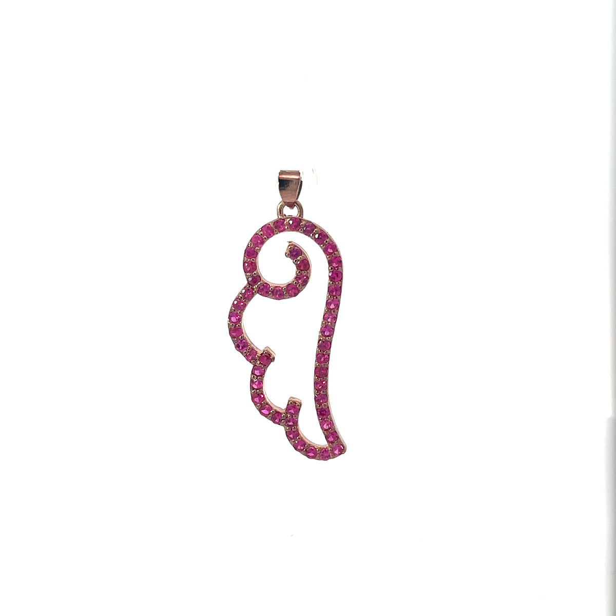 Ruby Angel Pin 14K Ruby Angel Wing Rose Gold – Nova NYC