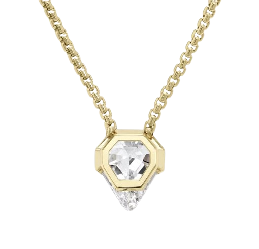 Lab Grown Diamond VRAI Strength Pendant 14K Yellow Gold